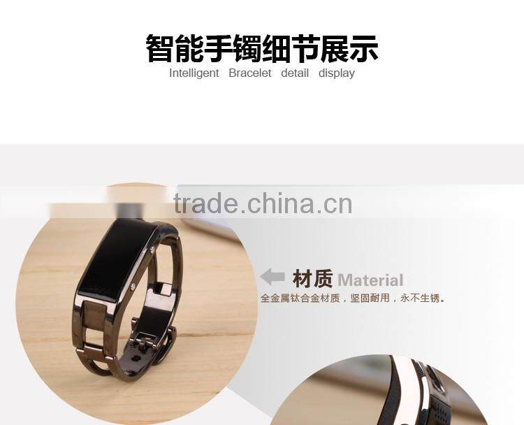 Stainless Steel OLED screen metal band D8 smart watch smart bracelet