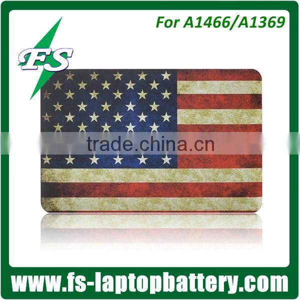 USA/American Flag vintage hard shell case for Macbook air/pro 13" rubberized cover case for Macbook Air/Pro 11" 13" 15"