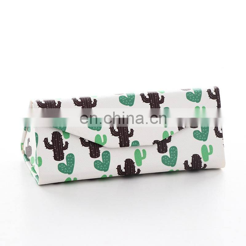 Lovely Fold Up Sunglasses Case Protect Light Triangular Glasses Eyeglass Protector Box