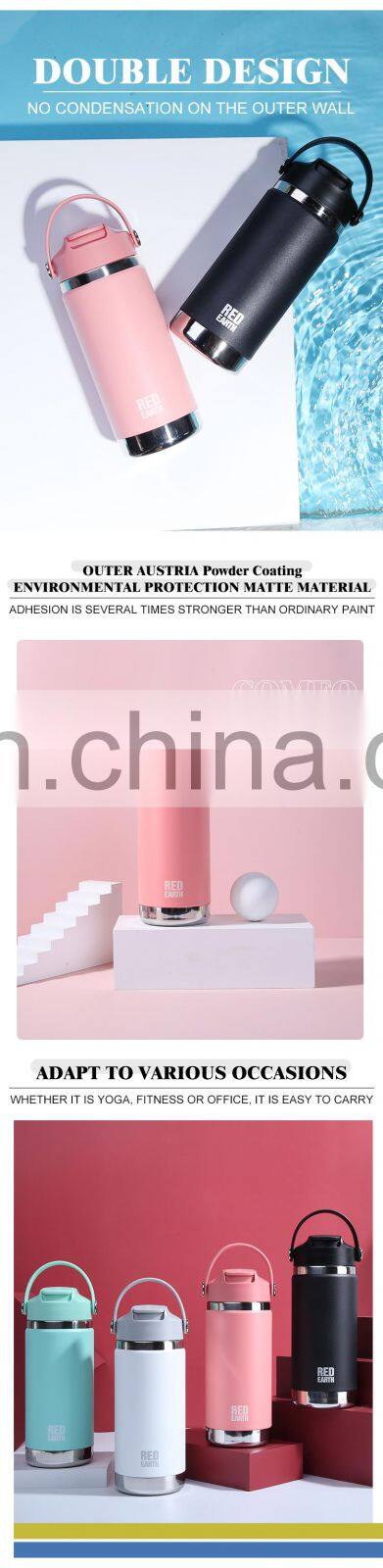 316 Stainless Steel Vacuum Water Cup 550 ml 2020 Double Wall Wholesale factory Flip-open Straw Insulated Water Bottles