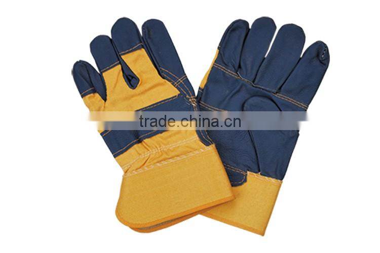 10.5" cowhide furniture leather working gloves manufacture made in china LG029