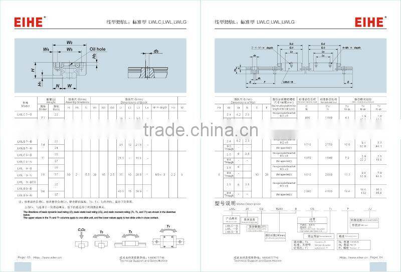 EIHE 9B lengthen linear guide rail