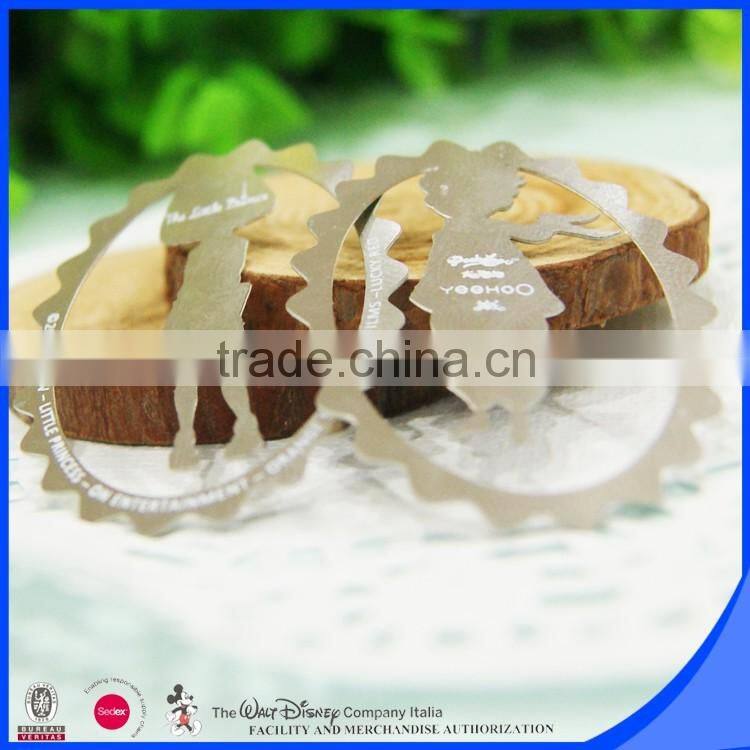 China supplier stainless steel human custom size bookmark