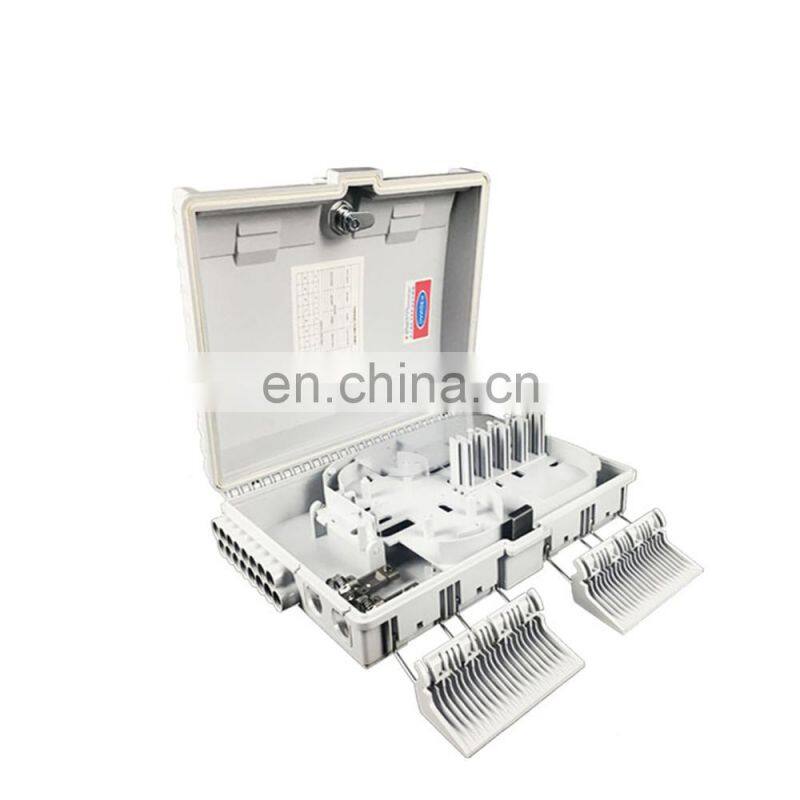 MT-1416 High quality pole mount type outdoor PC plastic 16 core optical distribution box
