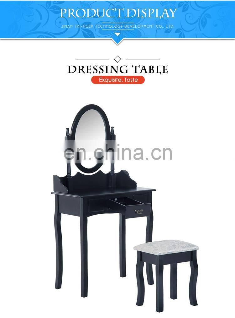 Luxury Vanity Girls Make-up Dresser With Mirror Dressing Table