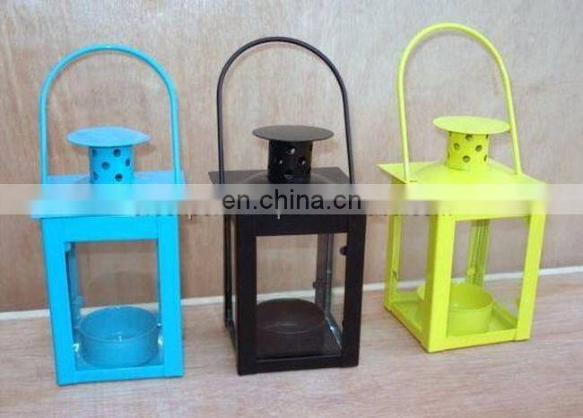 zinc plated rounded hanging lanterns