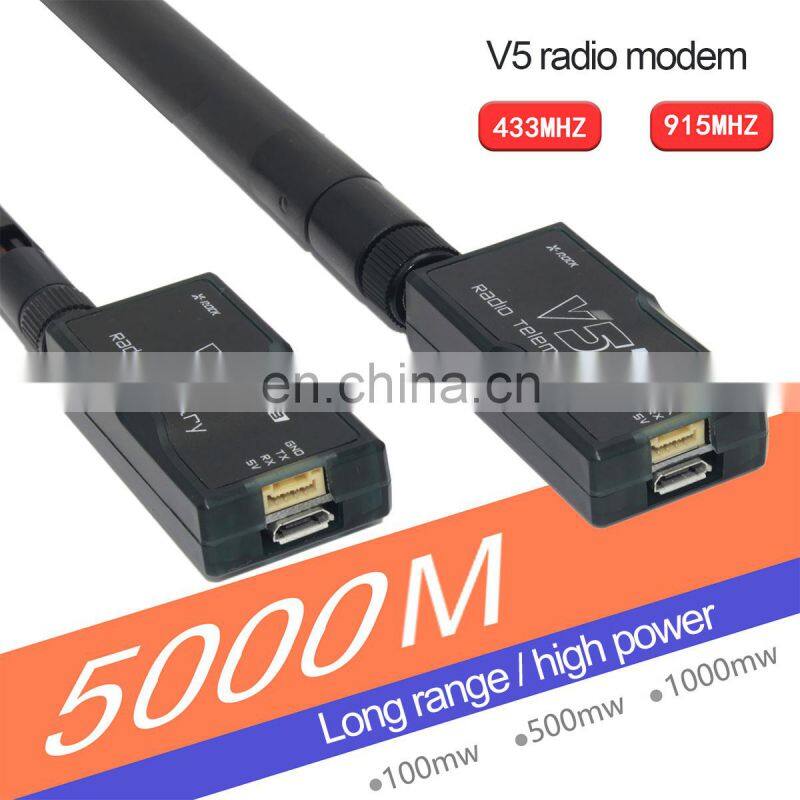 XROCK V5 915Mhz/433Mhz 1000mw Radio Telemetry Module Transmitter Receiver for Pixhawk/APM2.8 Flight Control UAV Drone