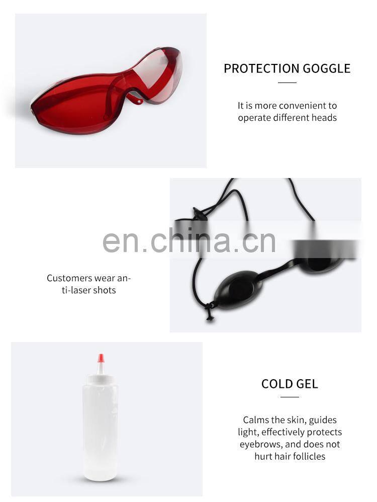 Non Invasive Q Switch ND Yag Laser Tattoo Pigment Removal Machine Eyebrow Pigment Freckle Mole Removal