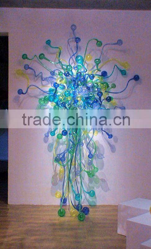 Elegant LED Hand Blown Glass Wall Light Decoration