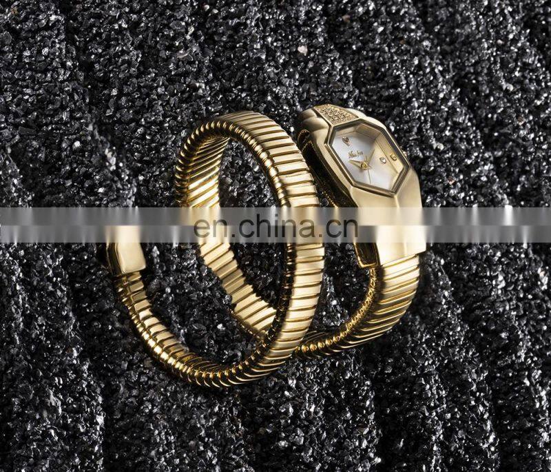 MissFox 2809 Iced Out Watch for women Luxury Brand Blue Dial Fashion quartz watches women