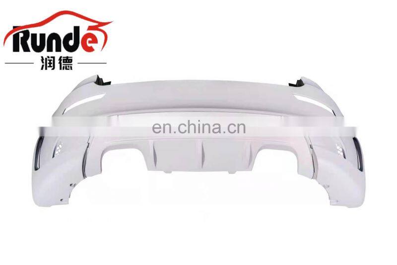 Runde Haman Style Front Bumper Grille Rear Bumper Side Skirt Rear Lip Fender Exhaust Upgrade E71 For 08-17 BMW X6 Body Kit