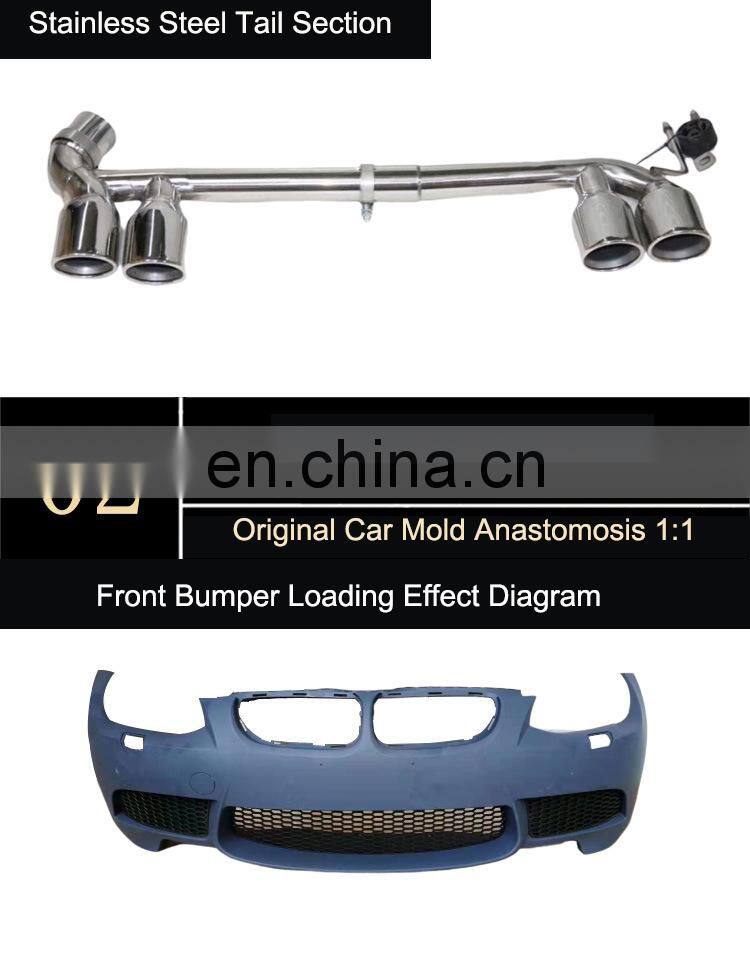 Runde 2021 Body Kit For BMW 3-Series E92 E93 Upgrade M3 Style Body Kits Front Car Bumpers Fog Lights Fenders Hoods