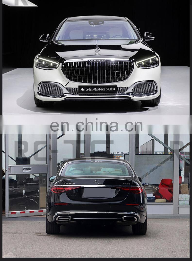 Runde New Arrival For 2021-2022 Mercedes-Benz S-Class W223 Upgrade Maybach Style Body Kit Front Bumper Grille Rear Bumper