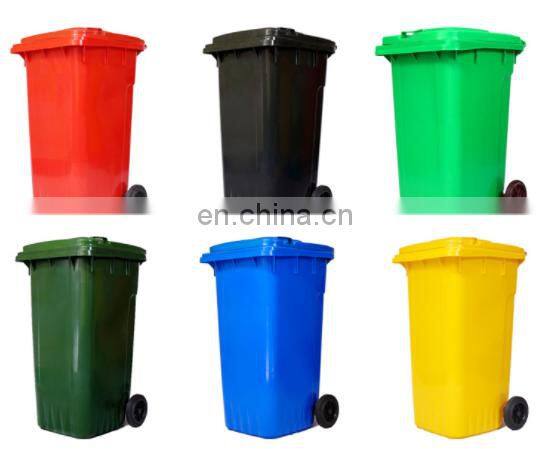 China hotsale street large customized classification 1100 liter plastic medical wheeled garbage container waste bins with lids