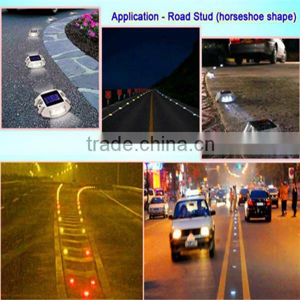Factory outlet high strength double batteries built-in aluminum LED cat eye solar road stud