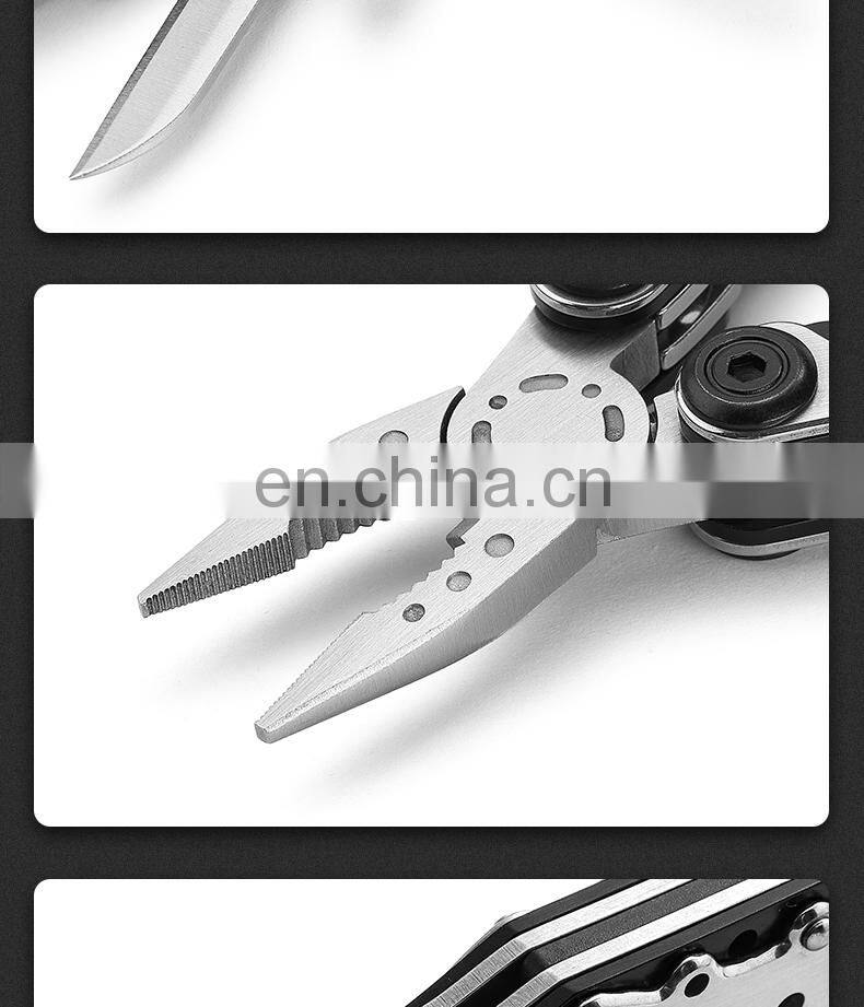 Multitool Fold the Pliers15 in 1 Portable Pocket Multifunctional Multi Tool with Pliers Knife for Outdoor Survival Camping