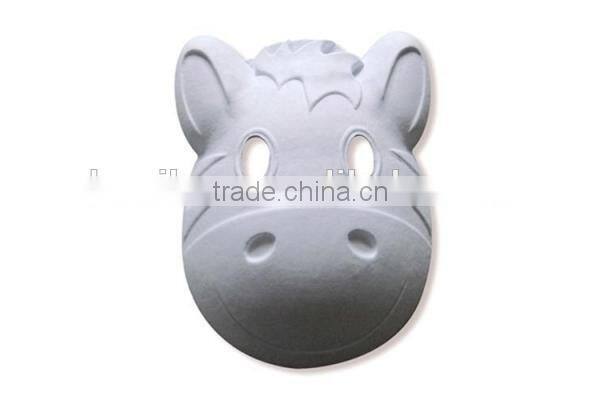 automatic molded pulp recycled waste paper horse mask paper tray