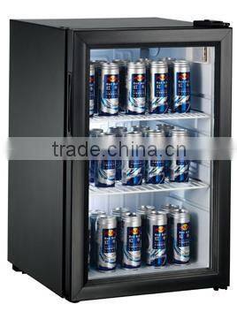 21L glass door mini fridge glass door