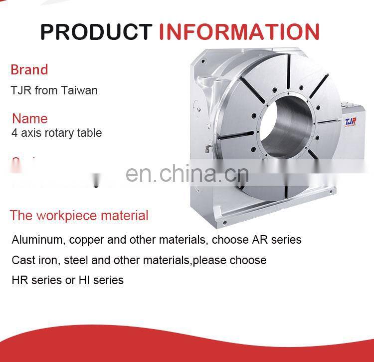 Good quality metal working hydraulic rotary table 4th axis nc rotary tables for cnc milling machines