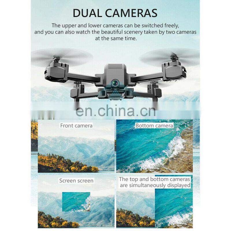 KF607 Mini Drone with Camera Drone 4K with 2 Camera RC Quadcopter HD WiFi FPV Optical Flow Helicopter Toys