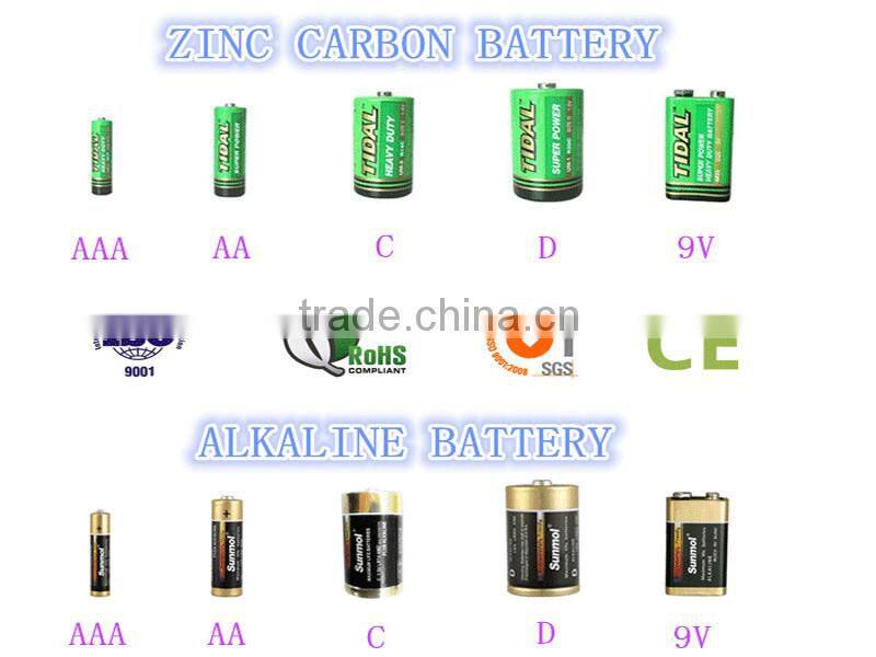 c size zinc carbon dry battery