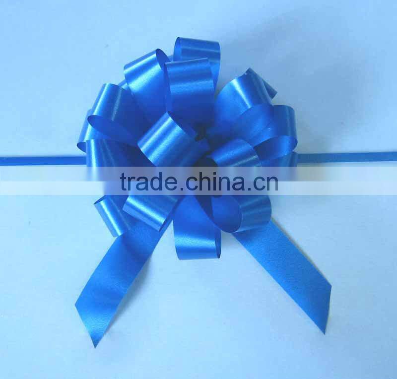 HOT SALE! Holographic Purple PP Butterfly Ribbon Pull Bow for Wedding /Birthday Flower Decoration