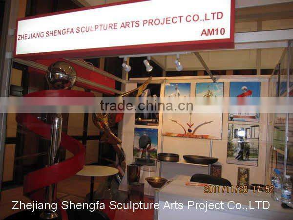 Modern Abstract Stainless steel sculpture for garden decoration