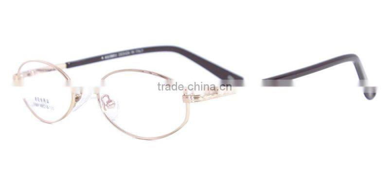 Full-rim metal oval new model fancy reading eyewear optical glasses frame from china