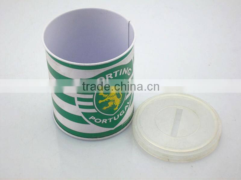 Dongguan elegant round shape money coin bank