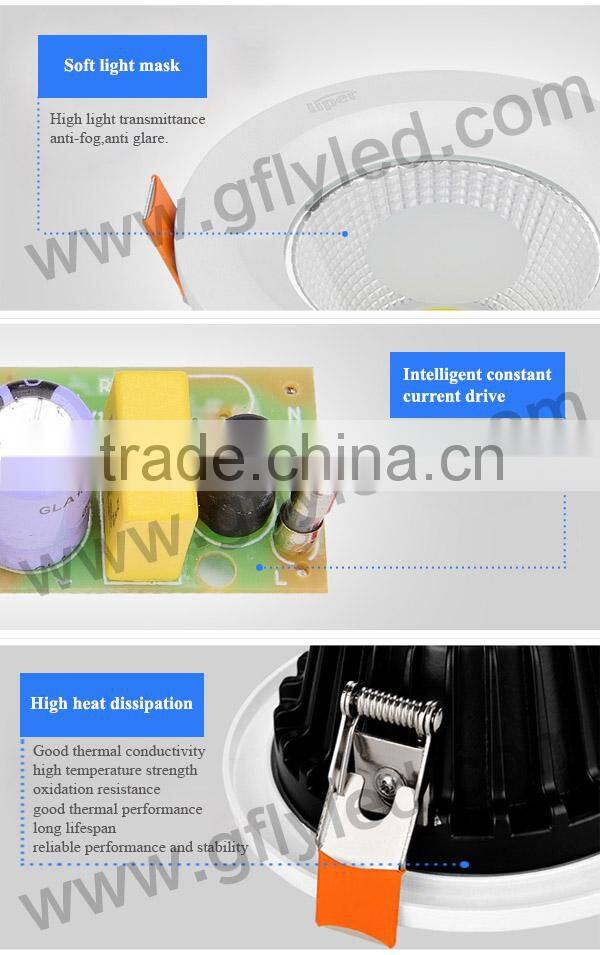 factory supply 30 watt cob downlight led for residential lighting