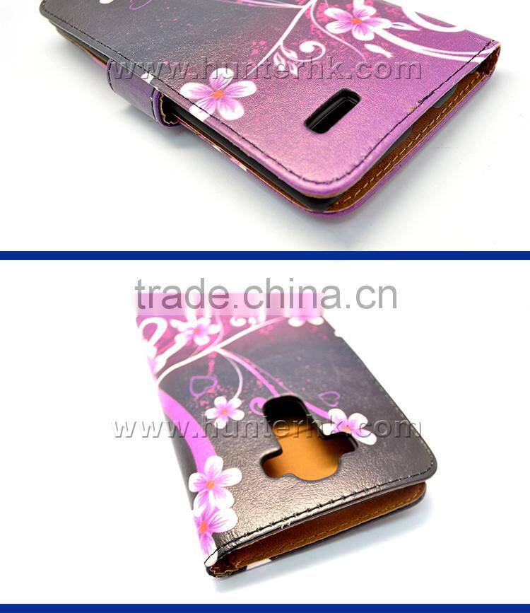 Best Quality Printed PU Leather Wallet Case For LG G4