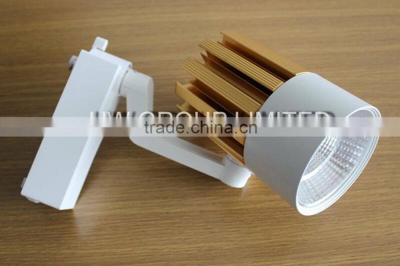 High Brightness track light 40w led track light 3 phase AC85-265V warm pure cold nature white for wholesales