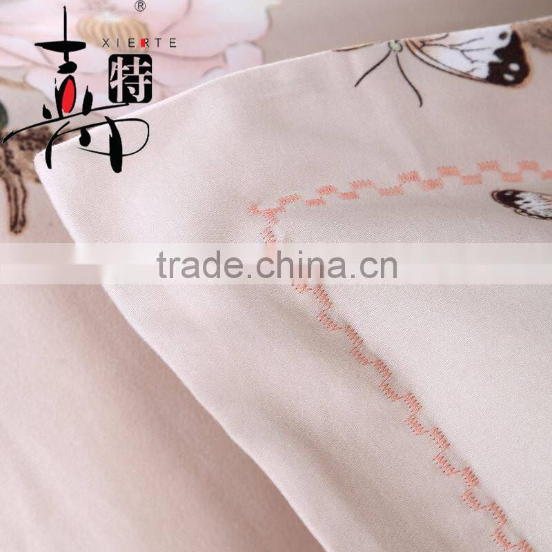 Cotton elegant reactive flowers comfortable bedding sets