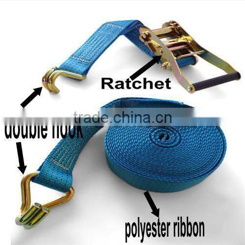 1.5" polyester webbing cargo lashing strap