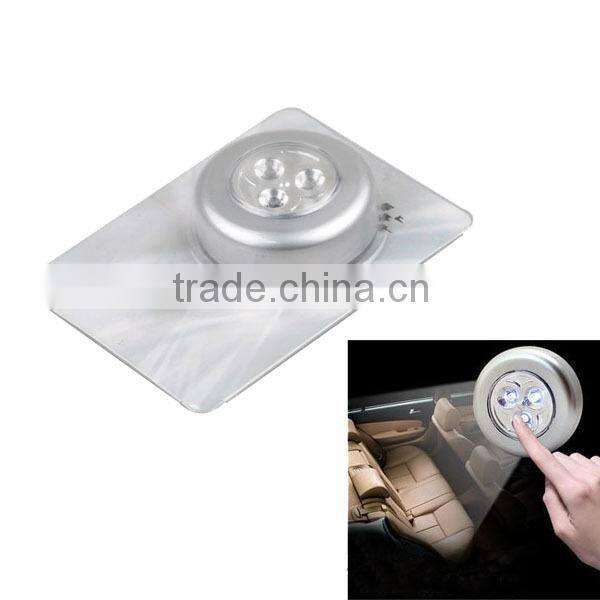 3 LED Under Cabinet Push Tap LED Touch Light Stick On Night Touch Light