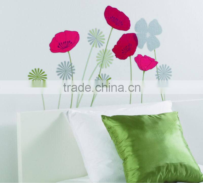 colorful flower of wall sticker for home
