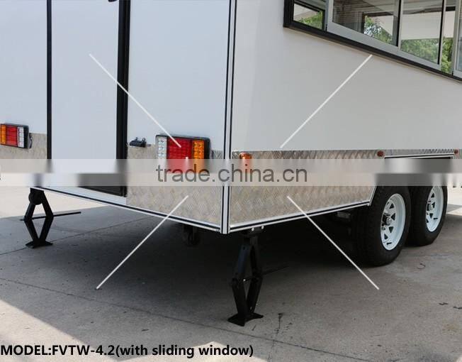Big wheels mobile kitchen trailer,catering trailer,mobile food trailer design