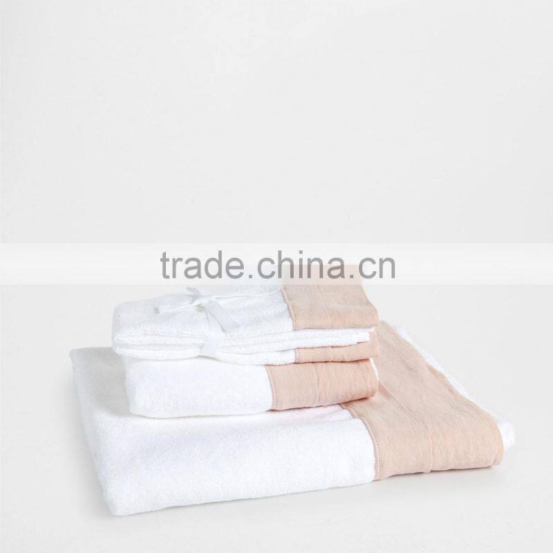 Wholesale 100%Cotton White Fancy Palais Royale Hotel Bath Towel