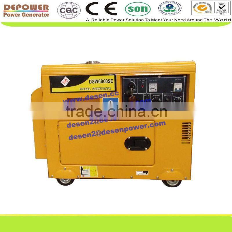 5KW,6KVA 1-phase Silent welding generator