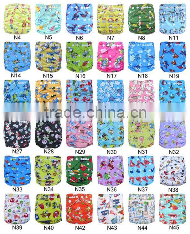 New Arrival Printed Reusable Prefold Best Cloth Diaper Covers Hybrid Diapers