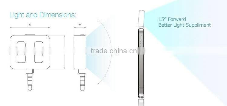 Universal iblazr RK06 RK-06 Mini Portable LED Selfie Flash Light Adapter for Phone Camera with 4 LED Light