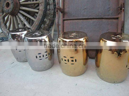Chinese antique beautiful procelain drum stool