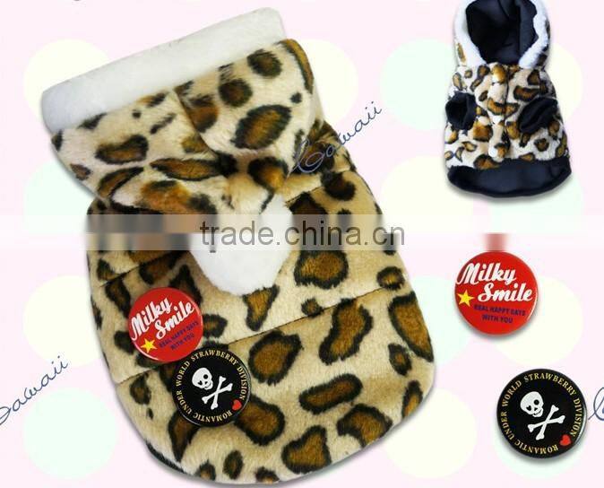 Red Christmas Fleece Dog Hoodie Clothes superwarm