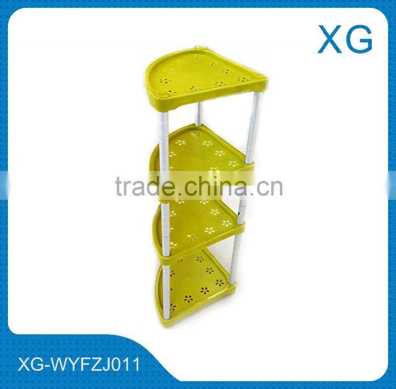 Stainless steel wall mounted corner shelf/Hot sale bathroom two tier shampoo holder /corner rack