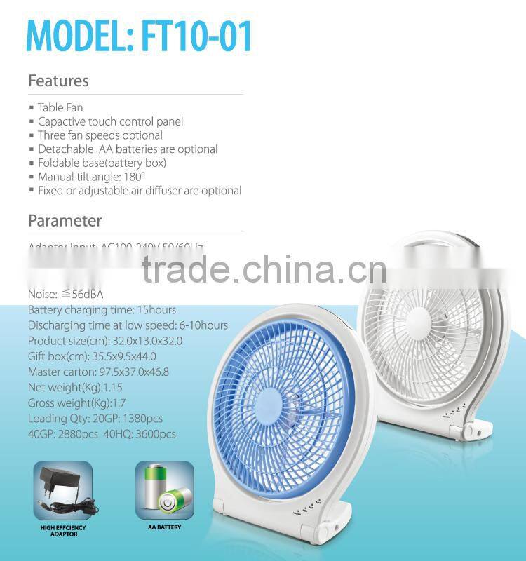 FT10-01 UL CE RoHS Home appliance 10 inch Brushless DC motor Circular Fan
