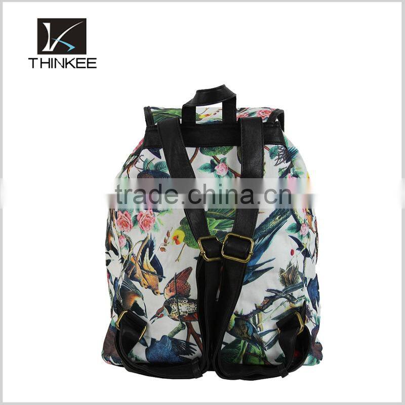 Girls drawstring bag 2016 new model hot sale fashion drawstring backpack bag