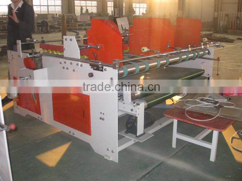 corrugated box folder gluer machine ,high quality carton box folding gluing machinery