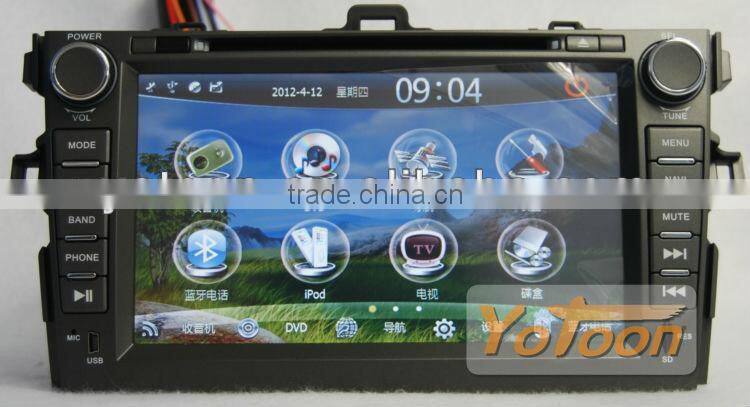 Newest 7'' Car GPS Navigation System Special Use for TOYOTA COROLLA