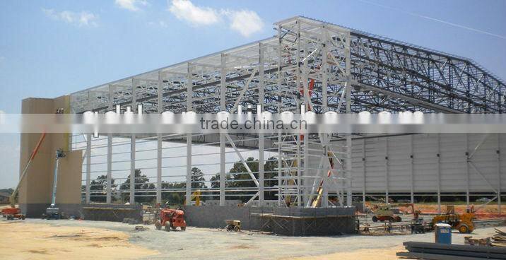 prefabricated steel frame cargo hanger