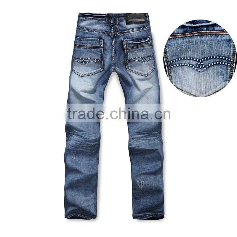 100%cotton skinny jeans for men